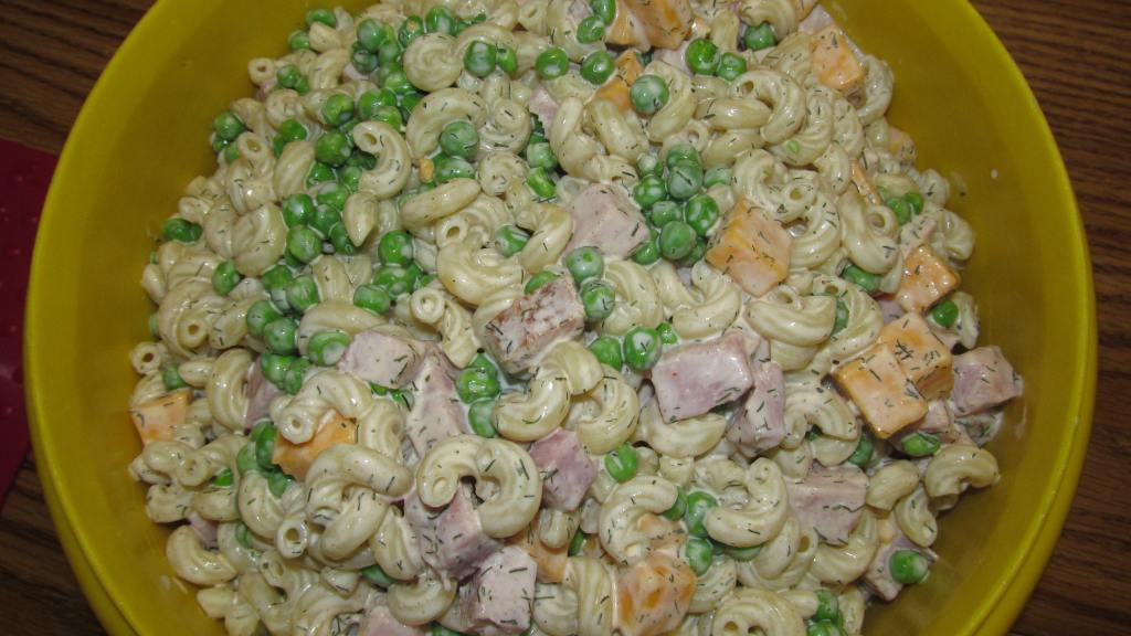 Pasta Salad Peas, Ham and Cheese Recipe