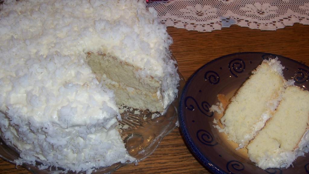 State Fair Winning Coconut Cake created by Hill Family