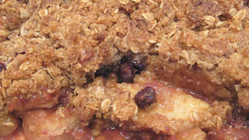 AppleBlueberry Crisp With Oatmeal Topping Recipe