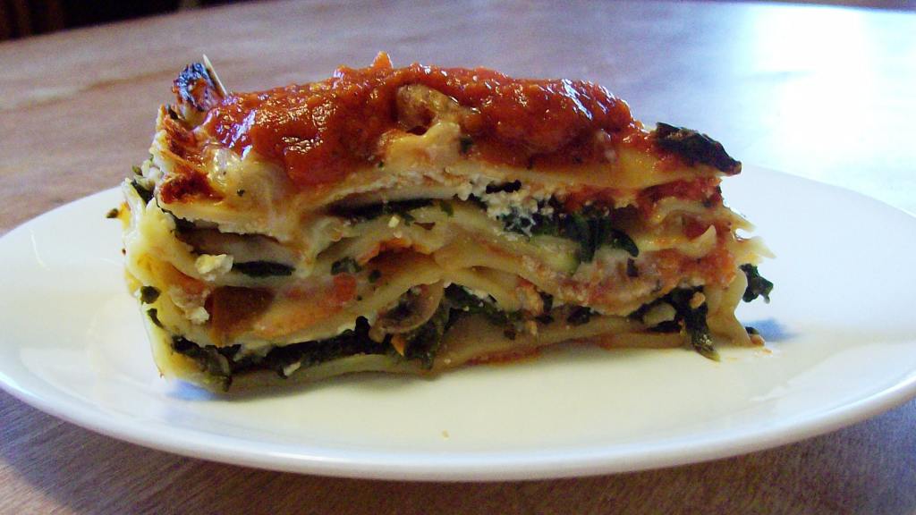 Mile-High Meatless Lasagna Pie created by MsBindy