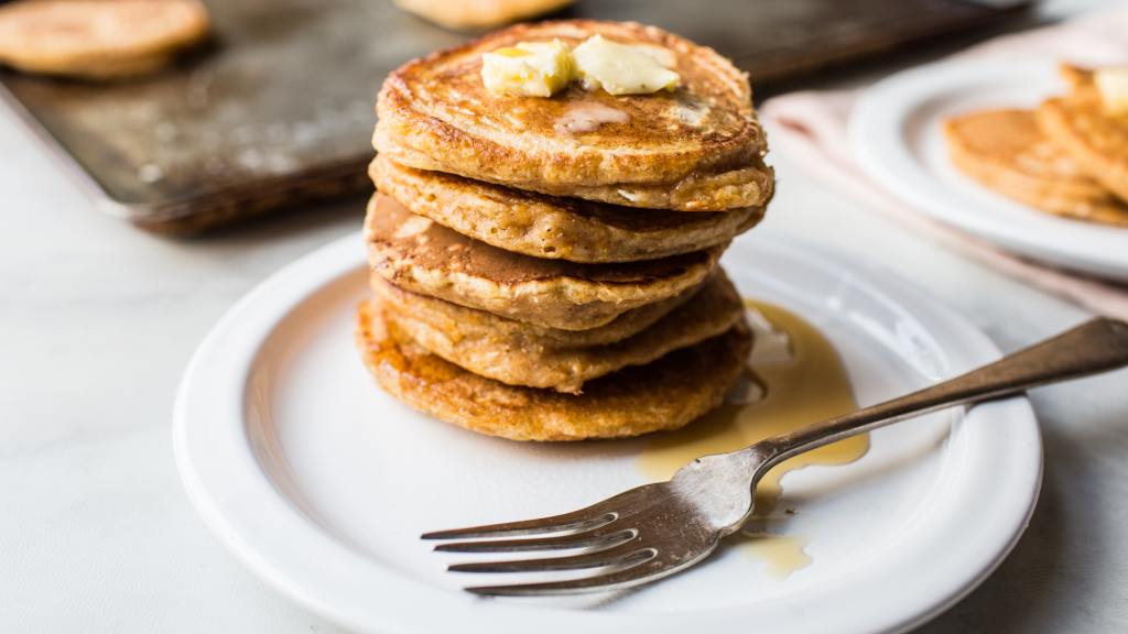 Light and Fluffy Pumpkin Pancakes created by Izy Hossack