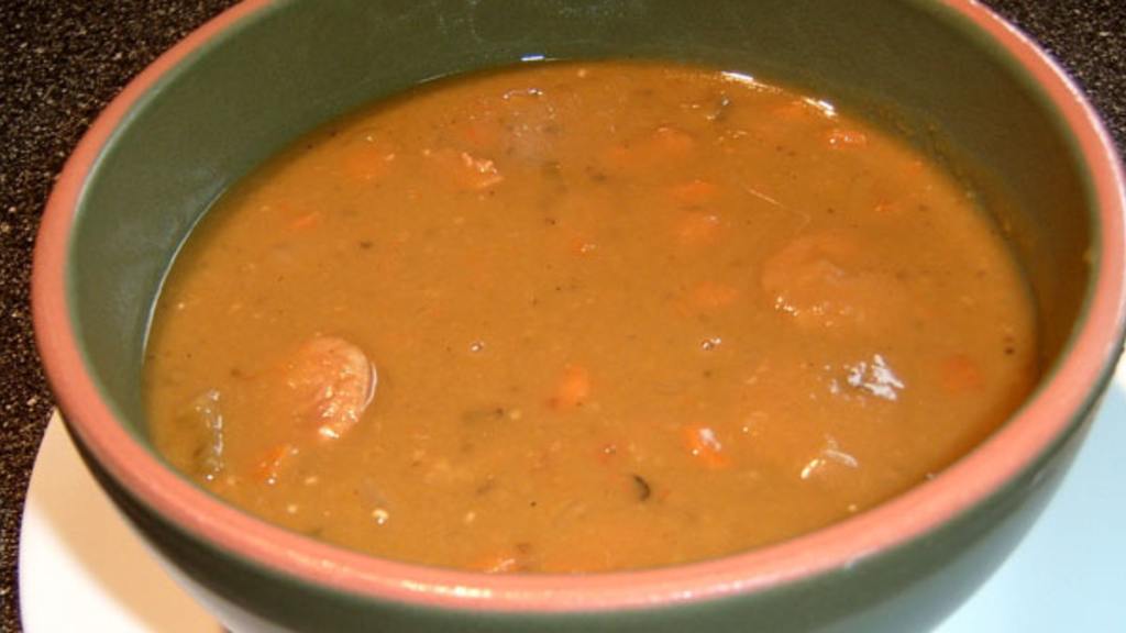 Pea Soup With Sausage - Crock Pot created by Outta Here