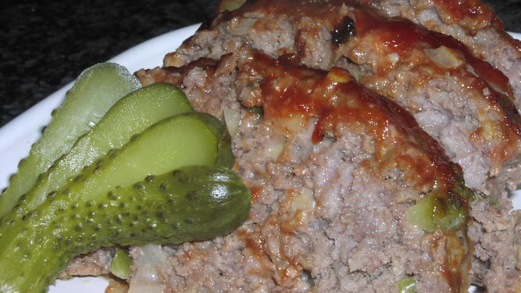 Gerry's Meatloaf With Dill Pickle Sauce Recipe