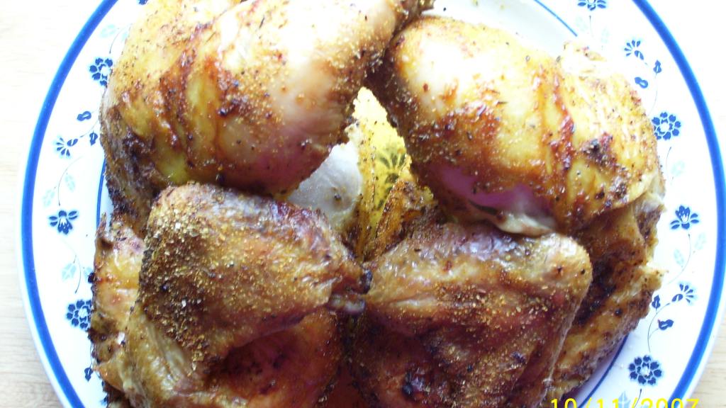 Upright Chicken in the Oven With Garlic and Cider Recipe