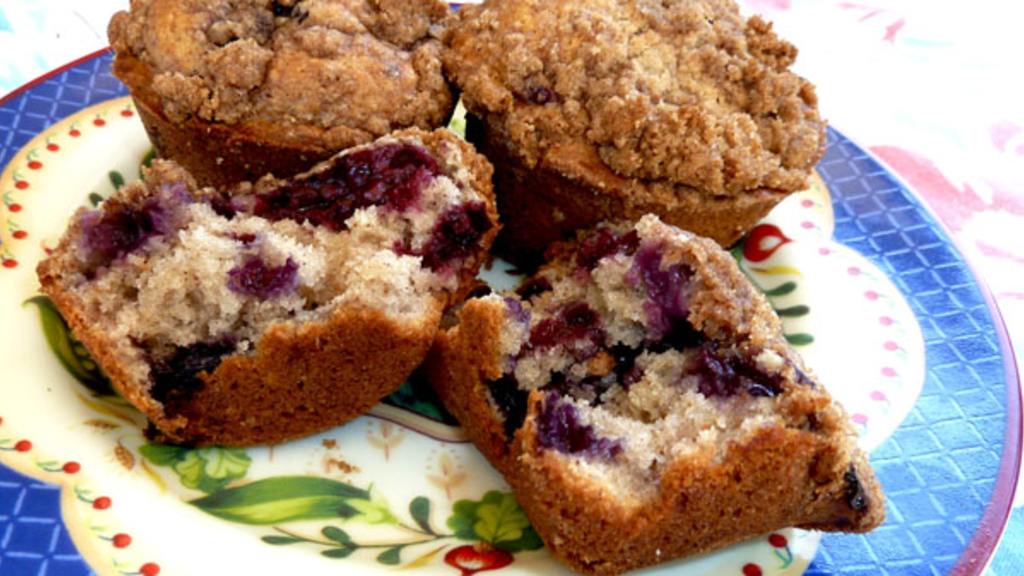 Kittencal's Muffin Shop Jumbo Blueberry or Strawberry Muffins created by momaphet