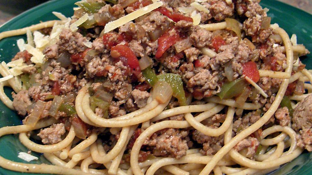 Spaghetti With Turkey Meat Sauce Recipe