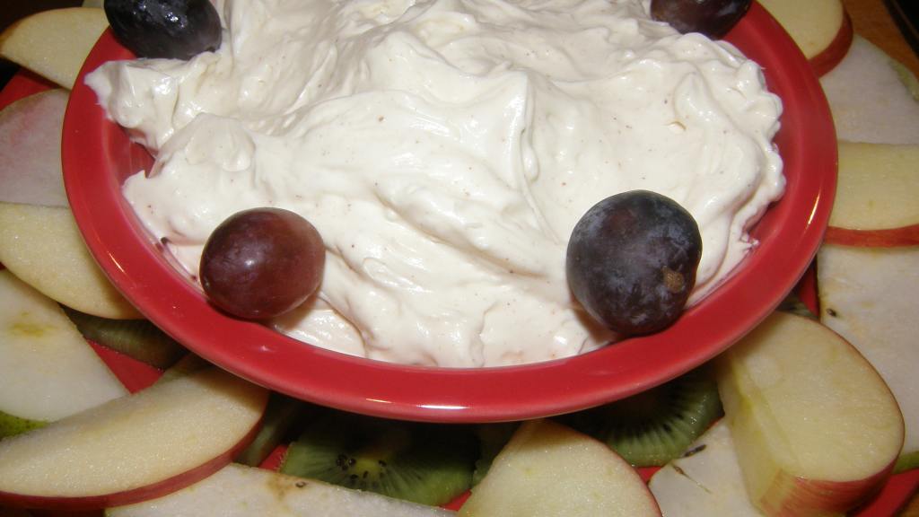 Eggnog Cream Cheese Dip W/Fresh Fruit Wreath Recipe