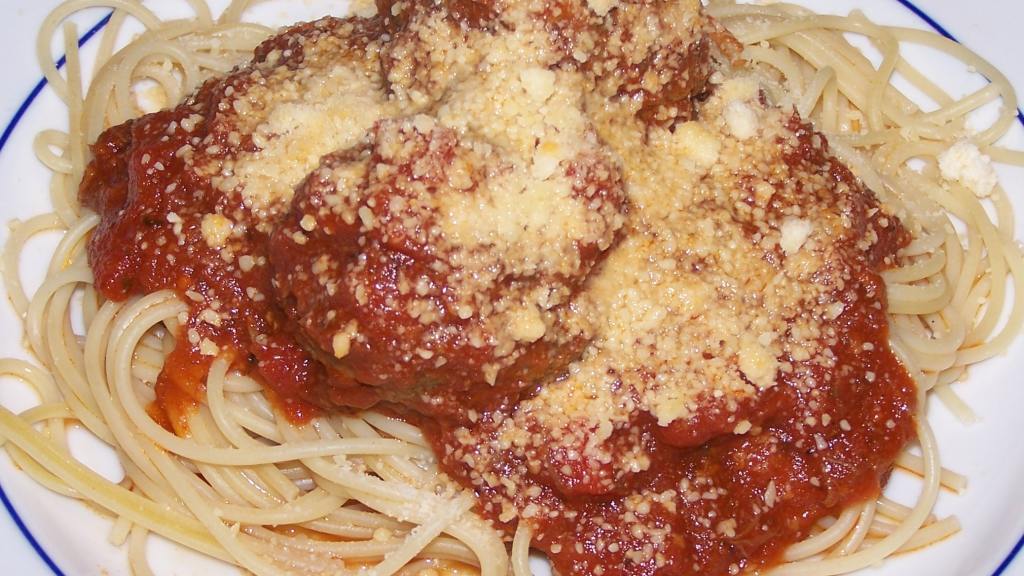 My Favorite Meatballs and Sauce created by Chef Jean