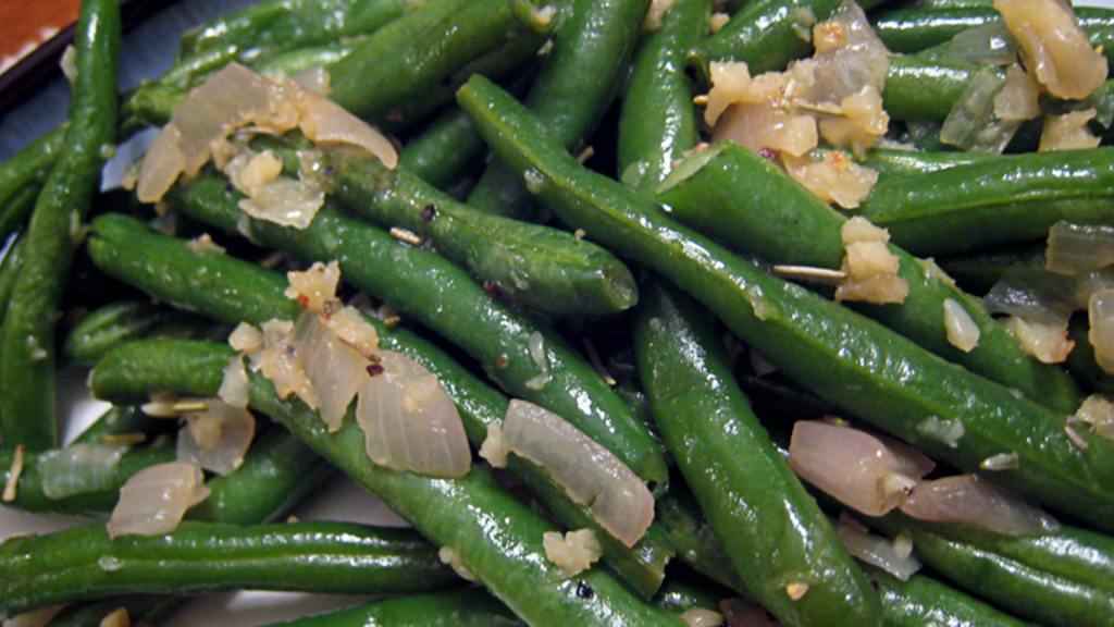 Haricots Verts With Browned Garlic created by yogiclarebear