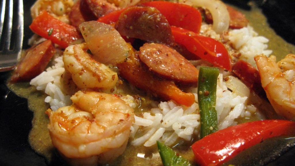 Andouille Sausage and Shrimp With Creole Mustard Sauce Recipe