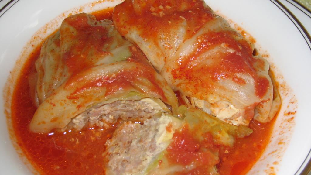 Easy PorkStuffed Cabbage Rolls Recipe