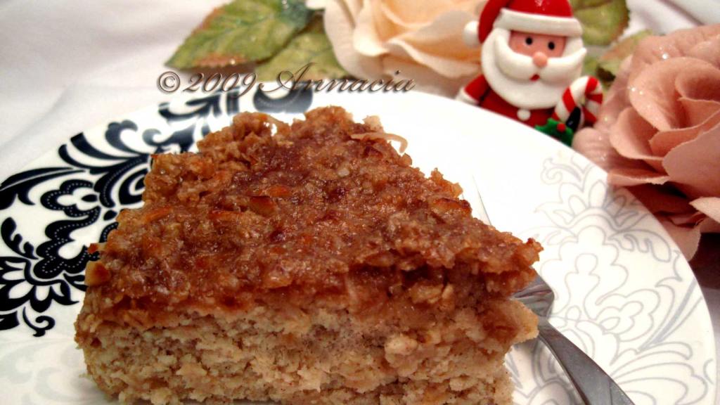 Oat Cake With Coconut Topping (Low Fat) Recipe