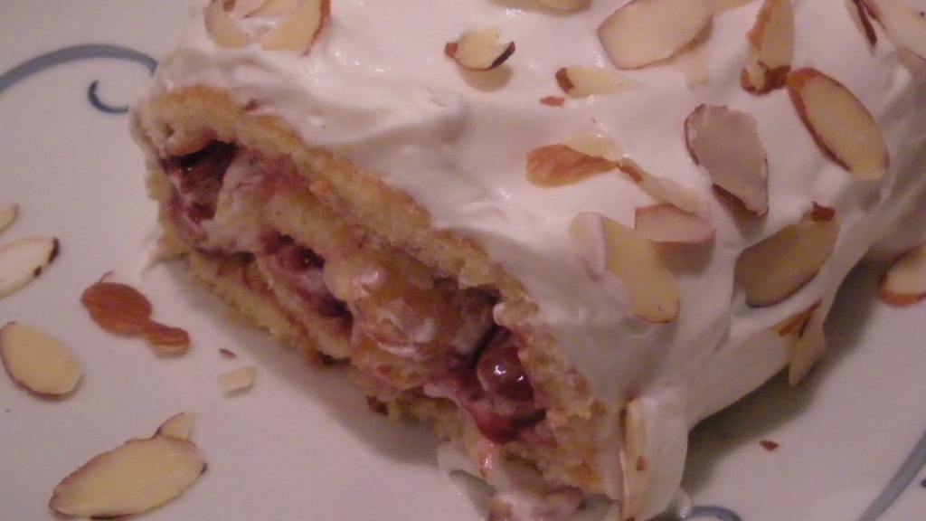 Almond Raspberry Cream Roll Recipe