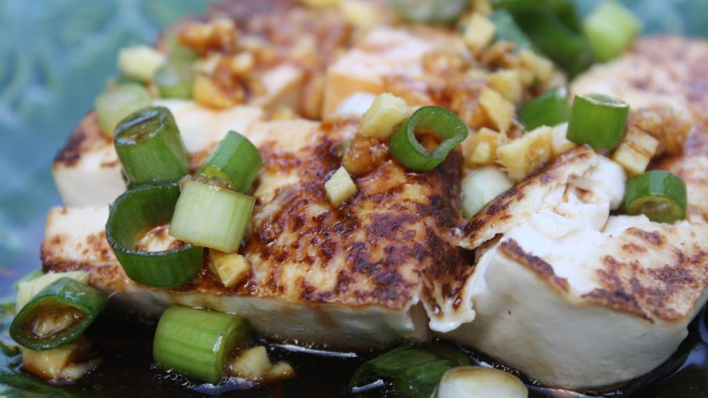Asian Crispy Tofu Salad created by Leggy Peggy