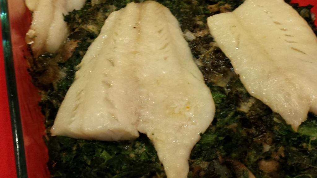 Baked Fish With Spinach created by Northwestgal