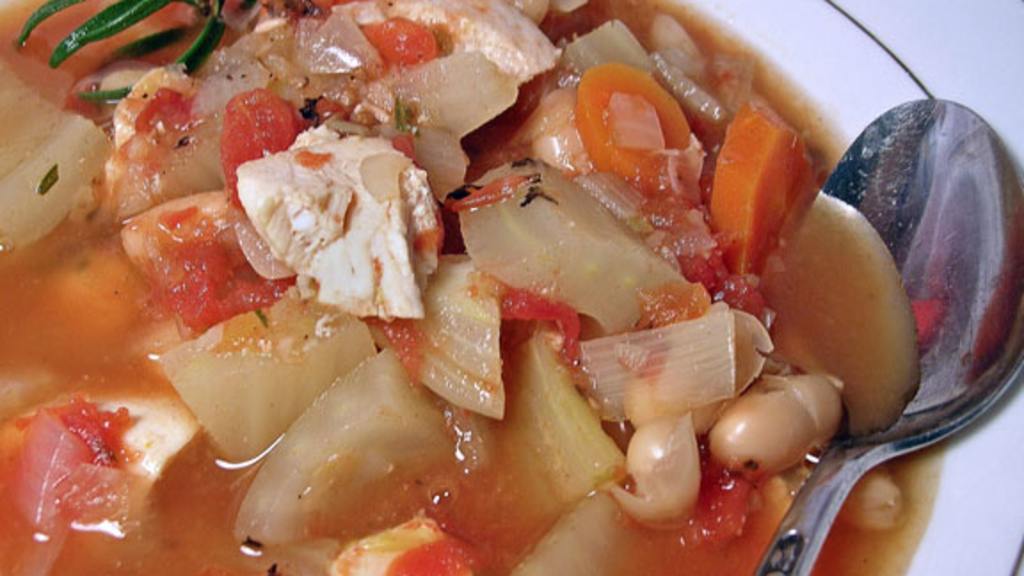 Chicken and Vegetable Bean Soup created by justcallmetoni