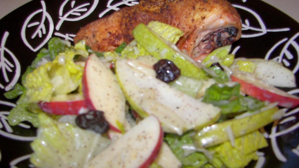 ApplePear Salad With LemonPoppy Seed Dressing Recipe