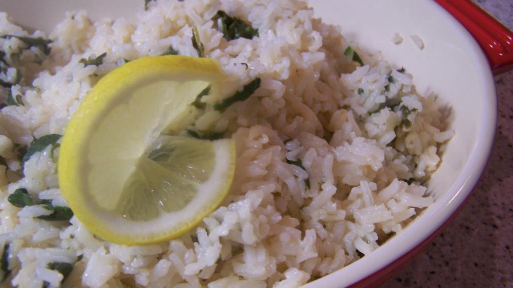 Spinach Lemon Rice created by Dona England