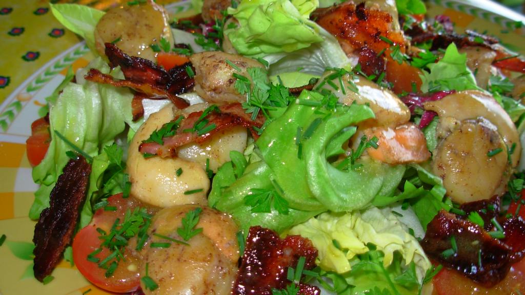 Seared PanFried Limed Scallops With Bacon, Chives and Chervil Recipe