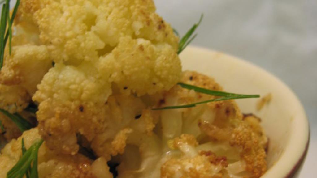 Lemon Roasted Cauliflower With Dill created by Whats Cooking