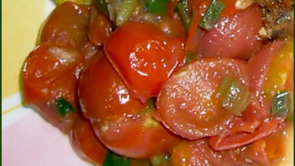 Pan Roasted Cherry Tomatoes created by Kitty Z