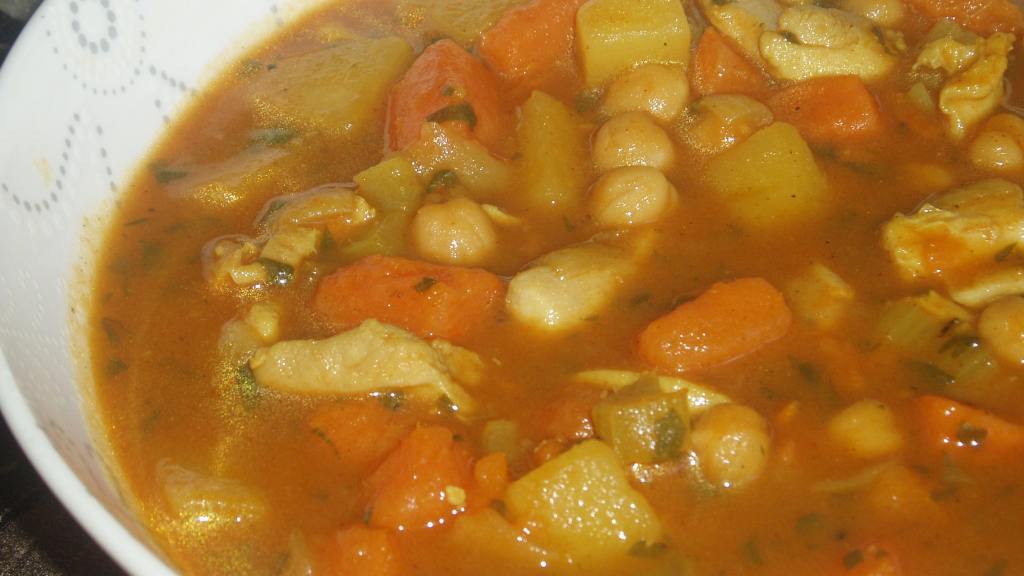 Fragrant Chicken Soup With Chickpeas and Vegetables Recipe