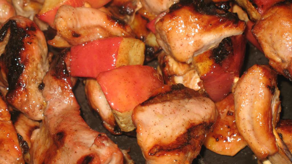Glazed Apple Pork Kabobs Recipe
