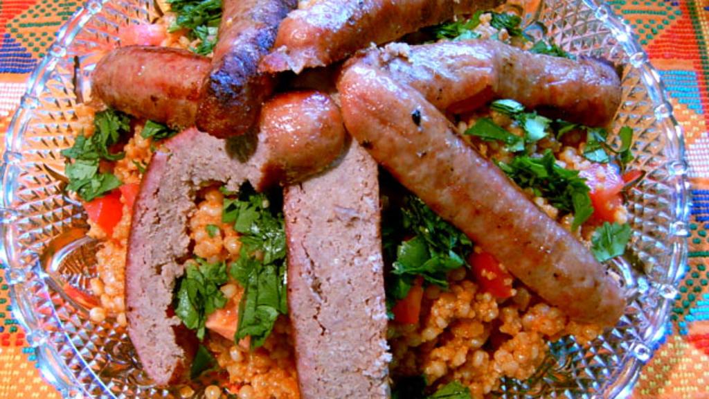 Tunisian Couscous Salad With Grilled Sausages Recipe