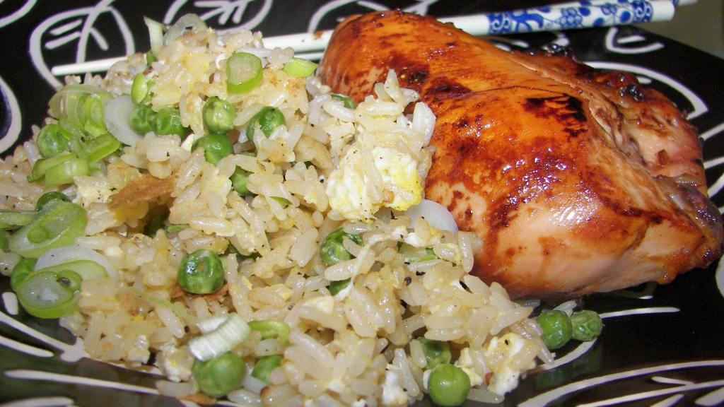 Barbecue Chicken With Fried Rice Recipe