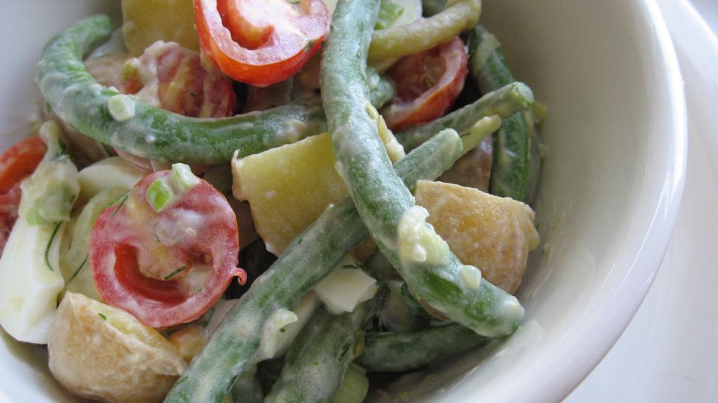 PotatoGreen Bean Salad With Cucumber Dressing Recipe