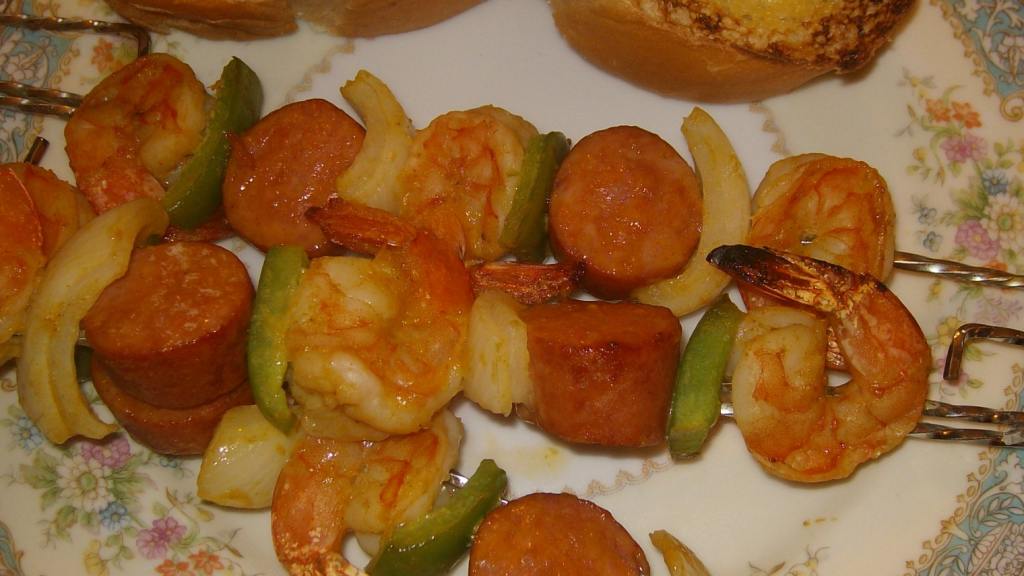 Shrimp and Sausage Kabobs created by Dreamgoddess