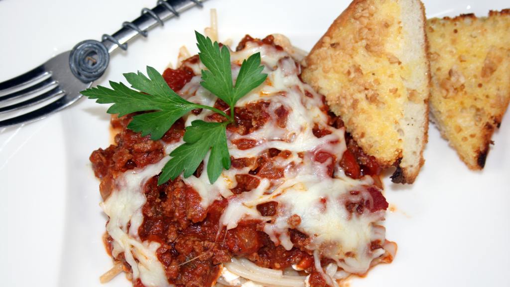 Baked Spaghetti Pie created by Tinkerbell