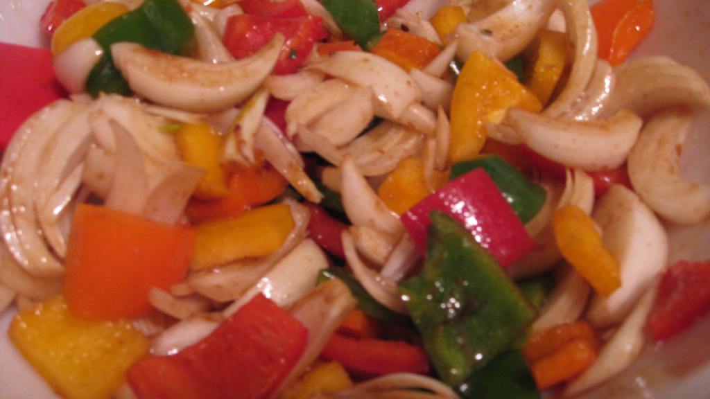 Asian Roasted Onions and Peppers Recipe