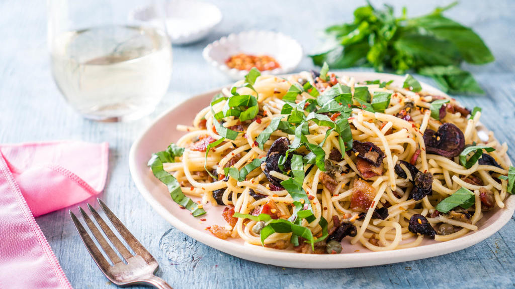 Mushroom-Bacon Pasta Recipe - Food.com