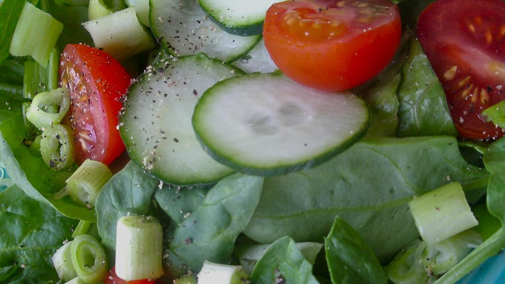 Simple Healthy Summer Salad, Green and Tossed created by COOKGIRl