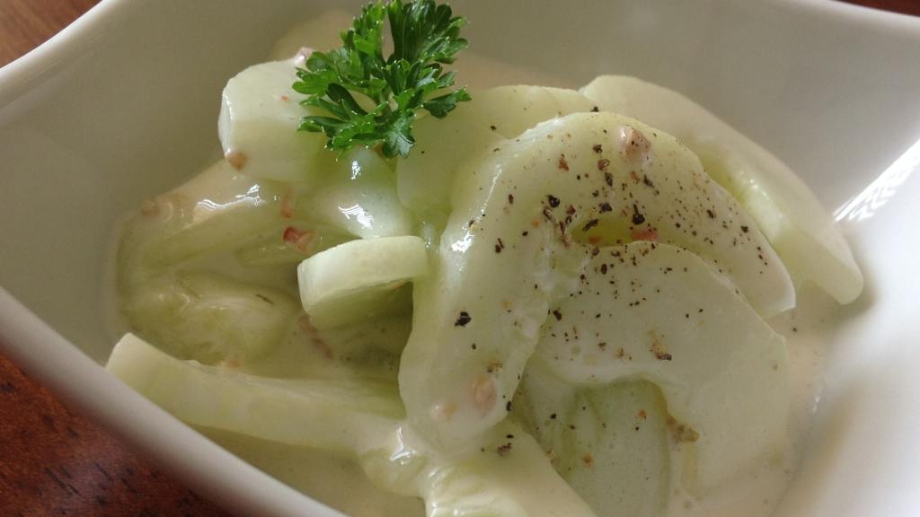 Sour Cream Cucumber Salad created by LiaPeach