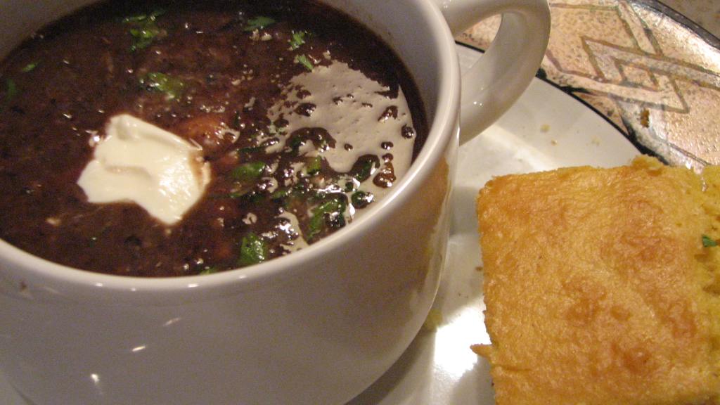Comfort Black Bean Soup created by Galley Wench