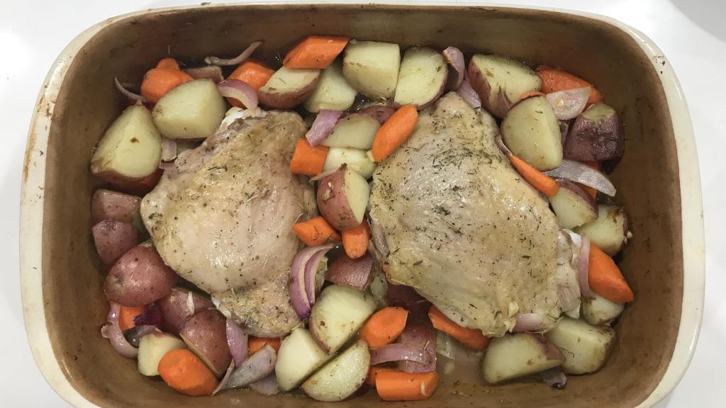 Baked Turkey Thighs in Wine-Herbs created by nicoledanielle