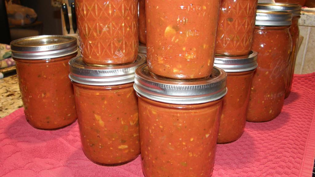 Tangy Spaghetti Sauce for Canning Recipe
