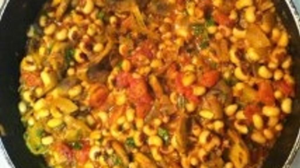 BlackEyed Peas With Mushrooms Recipe