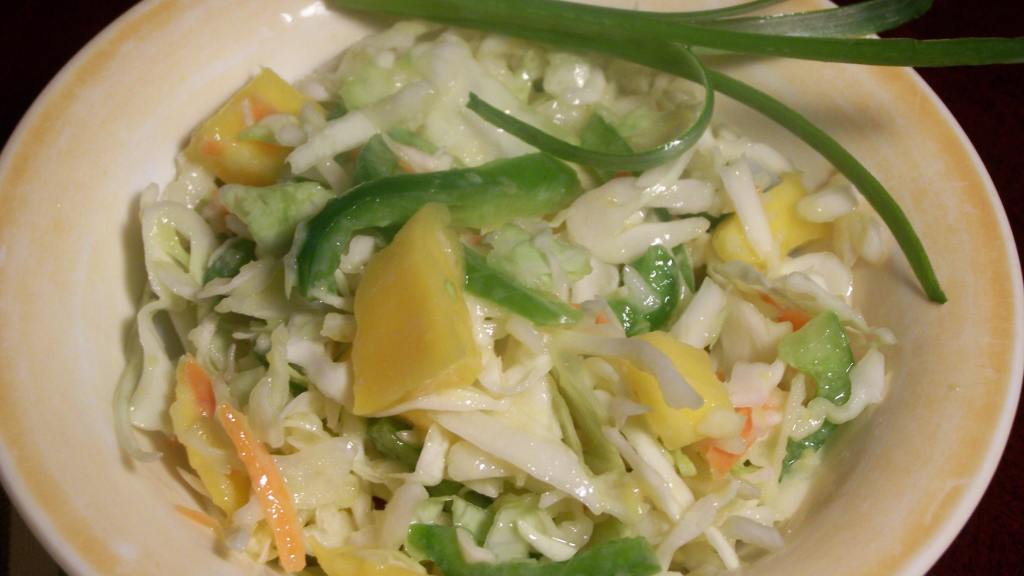 Caribbean Coleslaw With Orange Mango Dressing Recipe