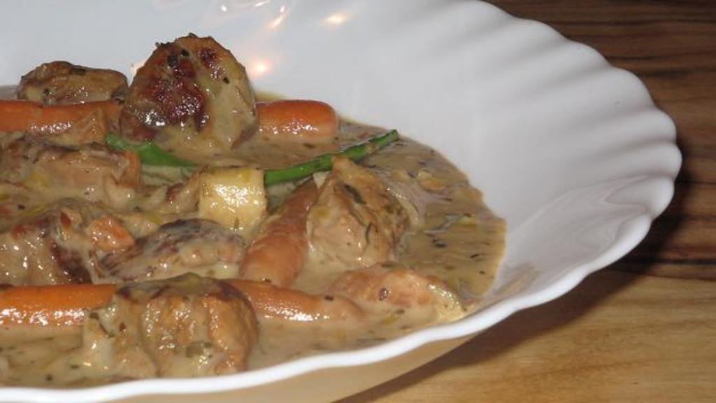 Lemon Herb Veal Stew (Crock Pot) created by The Flying Chef