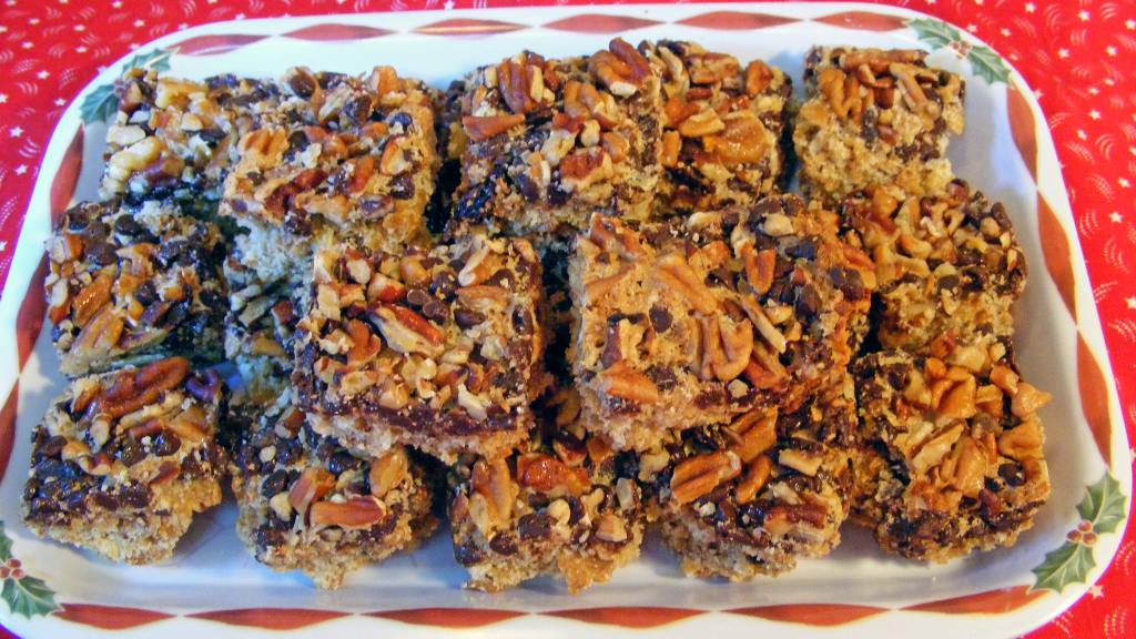 Chocolate Raisin Nut Crunch Bars Recipe