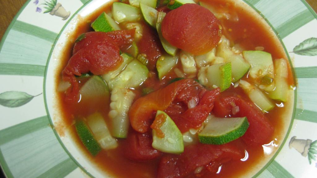Stewed Tomatoes and Zucchini Recipe