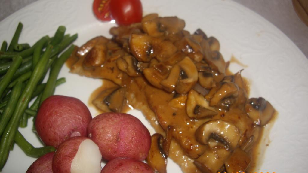 Sauteed Veal Scallops in a Wild Mushroom Cream Sauce Recipe