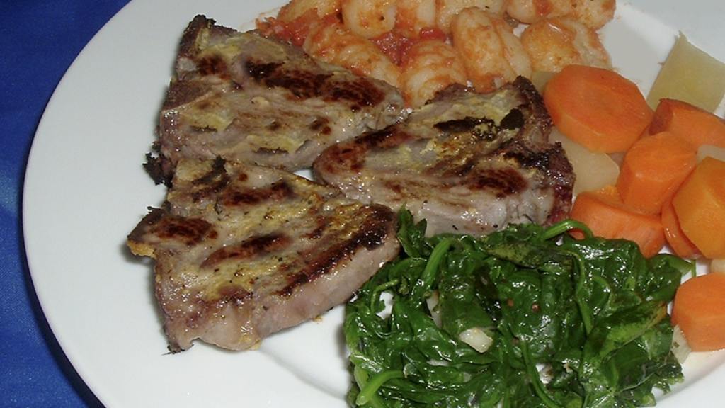 Rosemary Mustard Lamb Chops Recipe