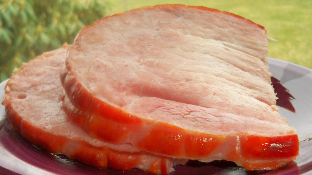 how to cook a canned ham in crock pot