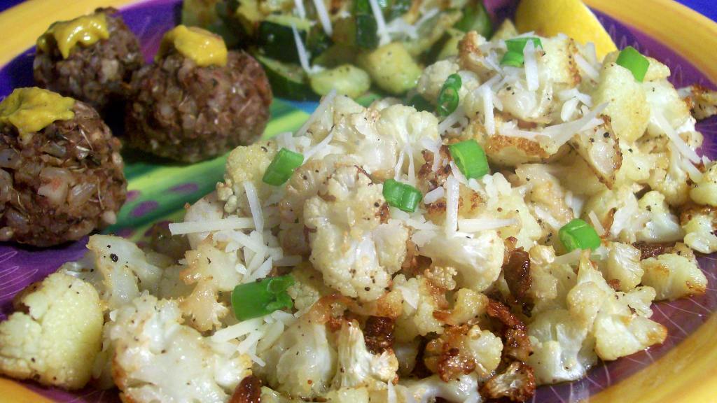 OvenRoasted Cauliflower With Garlic, Olive Oil and Lemon Recipe