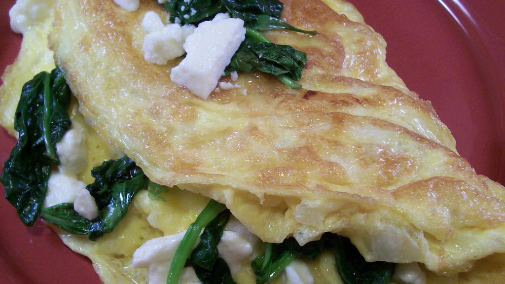 Spinach and Feta Omelet (Low Carb) Recipe