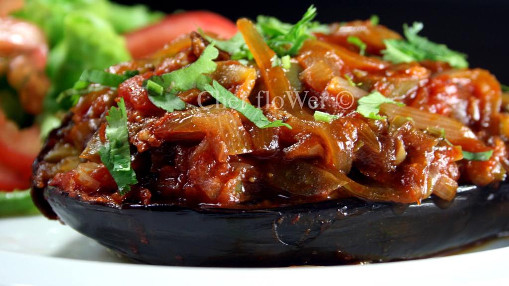 Traditional Eggplant Boats Recipe
